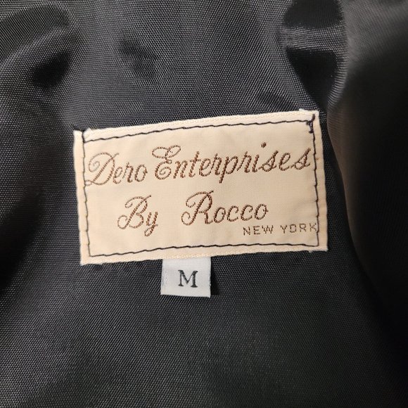 Vintage 1980s Dero Rocco Leather Jacket Retro M - Picture 7 of 12